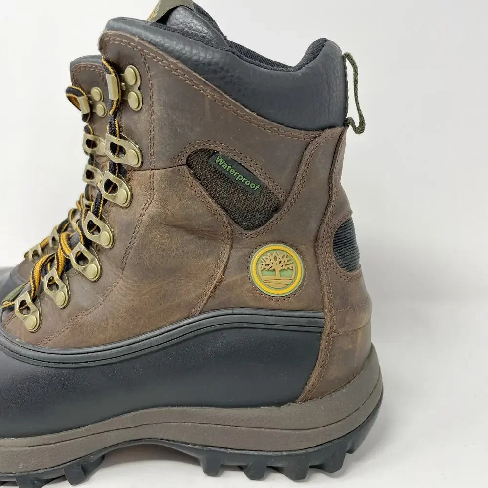 Timberland Waterproof High Hiking Boots Leather Synthetic Mens Size 7